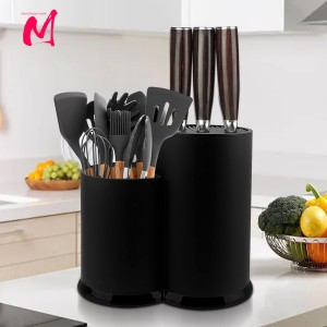 Knife holder Multi-Function Utensil stand Knife Block PP Flatware Drainer Storage Box Spoon Fork Kitchen Organizer Rack