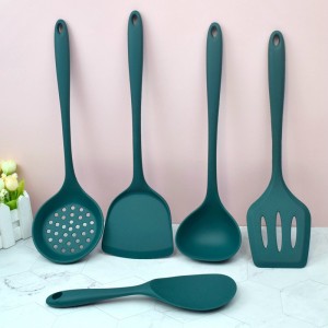 Heat Resistant Spatula Soup Spoon Brush Ladle Pasta Colander Silicone Non Stick Spatula Spoon Kitchen Tools Cooking Utensil Set