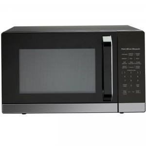 1.4 Cu.ft. Microwave Oven Black Stainless Steel with Sensor