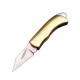 Mini Pocket Knife Brass Keychain Folding Multifunctional Stainless Steel Knife Cleaver Blade Cutter Gift Outdoor Self-Defense