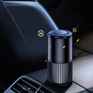 Portable Mini Air Purifier For Car USB HEPA Filters Air Cleaner Desktop Home Aromatherapy Tablets Inside With LED Night Light