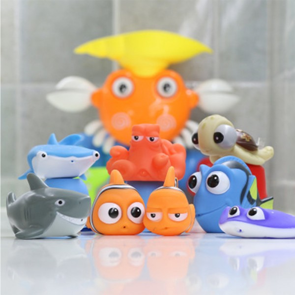 Baby Bath Toys Finding Nemo Dory Float Spray Water Squeeze Toys Soft Rubber Bathroom Play Animals children Bath Clownfish Toy