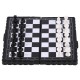 Mini Chess Set Folding Plastic Chessboard Lightweight Board Game Home Outdoor Portable Kid Toy