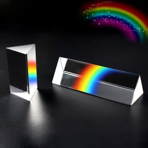 Physics Science Toys Triple Prism Glass Reflecting Color Light Spectrum Learning Educational Toys for Children Teaching