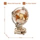 Robotime ROKR Luminous Wooden Globe Light Night 3D Puzzle Games for Christmas Gift for Kids Adults for Home Decor, Desk Decor