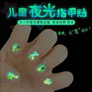 Disney  girls frozen Princess elsa Anna night lights Nail Stickers Toys Cartoon gift toys