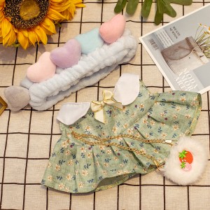 30cm Kawaii LaLafanfan Cafe Duck Dog Plush Toy with Clothes Packet Stuffed Dolls Accessories Clothing Hair Band Kids Girls Gifts