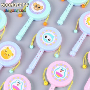 Baby Toys Cartoon Rattle Baby Early Education Rattle Children's Toy Educational Toys for Kids Drum Musical Instrument Percussion