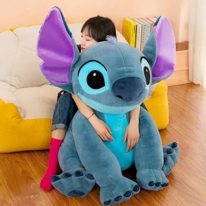 Disney Large Size Lilo&Stitch Plush Stuffed Doll Kawaii Animal Cartoon Couple Sleepingpillow Softmaterial Toy For Kids Girl Gift