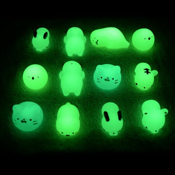 Novelty Squishy Toys Cute Animal Antistress Decompression Mochi Toy Luminous Pinch Music Stress Relief Toys Kids Gifts