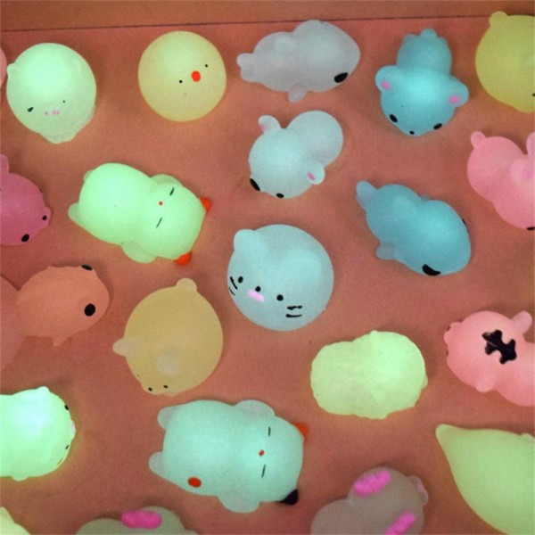 Novelty Squishy Toys Cute Animal Antistress Decompression Mochi Toy Luminous Pinch Music Stress Relief Toys Kids Gifts