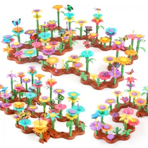 Flower Garden Building Toy STEM Educational Toddler Toys Gifts for Kis, Activity Preschool Boys Girls Toys(130 Pcs)