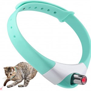 ATUBAN Pet Smart Cat Laser Collar Cat Toys, Electric Smart Amusing Collar for Kitten, Interactive Cat Toys, Pet Exercise Toys