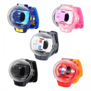 2.4G Mini Watch Control Car Portable Wearable RC Car Toy Children USB Charging Cartoon Watch RC Car Toy Kids Birthday Gift