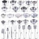 25pcs MINI Kitchen Utensils Toys Set For Kids Girl Stainless Steel Can Hold Food Cooking Kitchen Toys Education Pretend Play