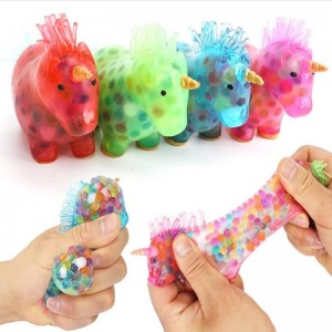 Luminous Unicorn Stress Balls Toy Squeeze Toys Stress Relief Fidget Squishy Kawaii Stress Ball For Adult Kid Stress Relief Toys