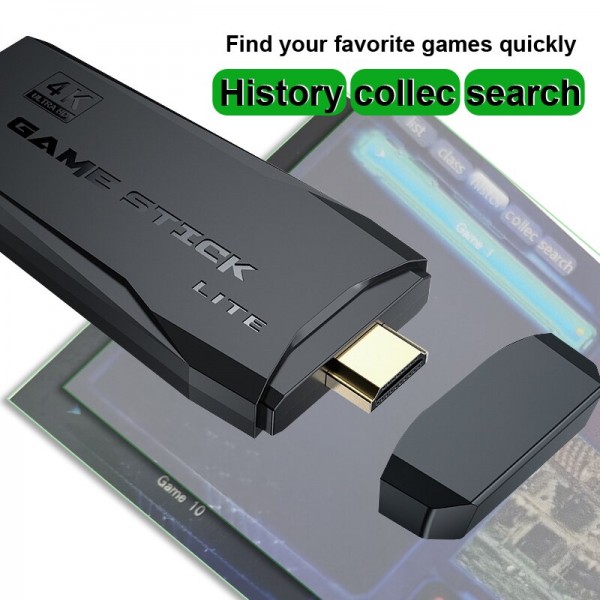 DATA FROG Retro Video Game Console 2.4G Wireless Console Game Stick 4k 10000 Games Portable Dendy Game Console for TV