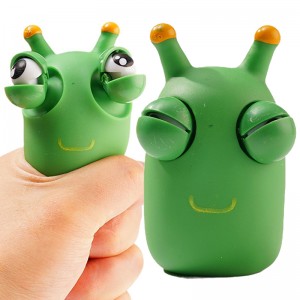 Funny Eyeball Burst Squeeze Toy Green Eye Caterpillar Pinch Toys Adult Kids Stress Relief Fidget Toy Creative Decompression Toys