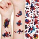 Marvel Spiderman Tattoo Sticker Action Figure Anime Iron Man Avengers Waterproof Tattoo Sticker For Boys Toys Kids Birthday Gift