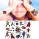 Marvel Spiderman Tattoo Sticker Action Figure Anime Iron Man Avengers Waterproof Tattoo Sticker For Boys Toys Kids Birthday Gift