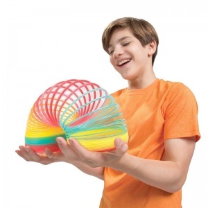 Folding Plastic Spring Coil Color Rainbow Circle Funny Magic Toys Early Development Educational Children's Creative Magical Toys