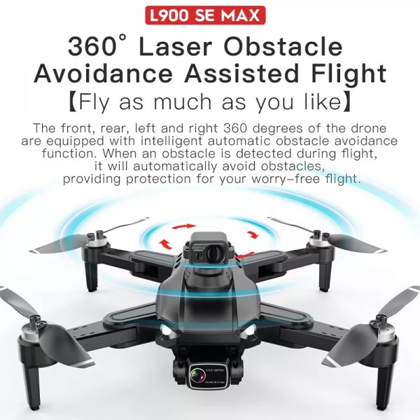 2023 NEW L900 Pro SE MAX Drone GPS 4K Professional Camera 5G FPV 360° Obstacle Avoidance Brushless Motor Quadcopter Drones Toys