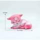 Genshin Impact Eight Heavenly Godson Little Fox Lying and Sitting Hand made Table Decoration Model Holiday Gift Toy