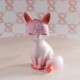 Genshin Impact Eight Heavenly Godson Little Fox Lying and Sitting Hand made Table Decoration Model Holiday Gift Toy