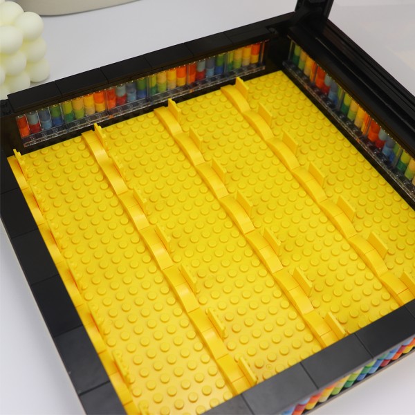 Acrylic Dustproof Figures Display Case Frame with 28PCS Stand MOC Showcase Storage Box Collectible Building Blocks Kids Toys