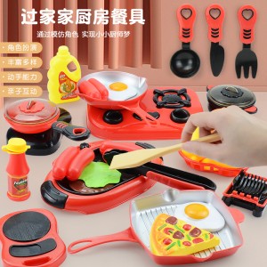 Kitchen Toys Set For Kids Girl Cooking Baby Cutting Fruit Cooking Kitchen Utensils Children's Simulation Education Pretend Play