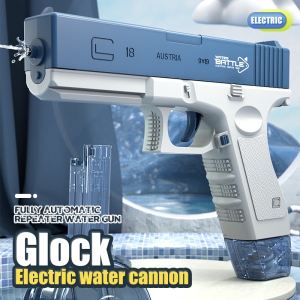 Electric Water Gun Glock Airsoft Pistol Guns High Pressure Full Automatic Shooting Water Beach Toy For Kids Children Boys Girls