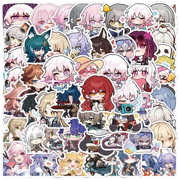 10/30/50pcs Cute Game Honkai Star Rail Anime Stickers Cartoon Decals Laptop Suitcase Phone Skateboard Decoration Sticker Kid Toy