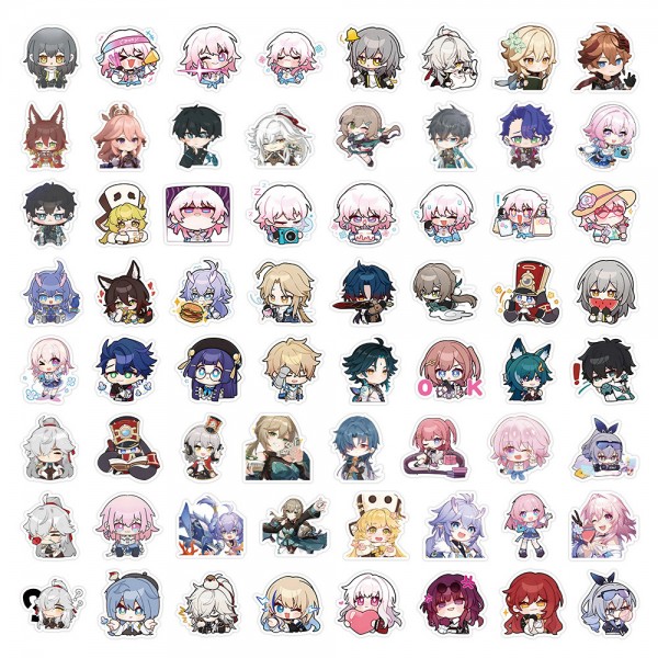 10/30/50pcs Cute Game Honkai Star Rail Anime Stickers Cartoon Decals Laptop Suitcase Phone Skateboard Decoration Sticker Kid Toy