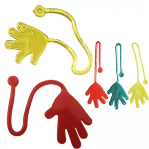 5pcs Cute Sticky Hands Random Color Gags Funny Novelty Gadget Practical Jokes Jelly Stick Slap Squishy Toys For Children Gifts